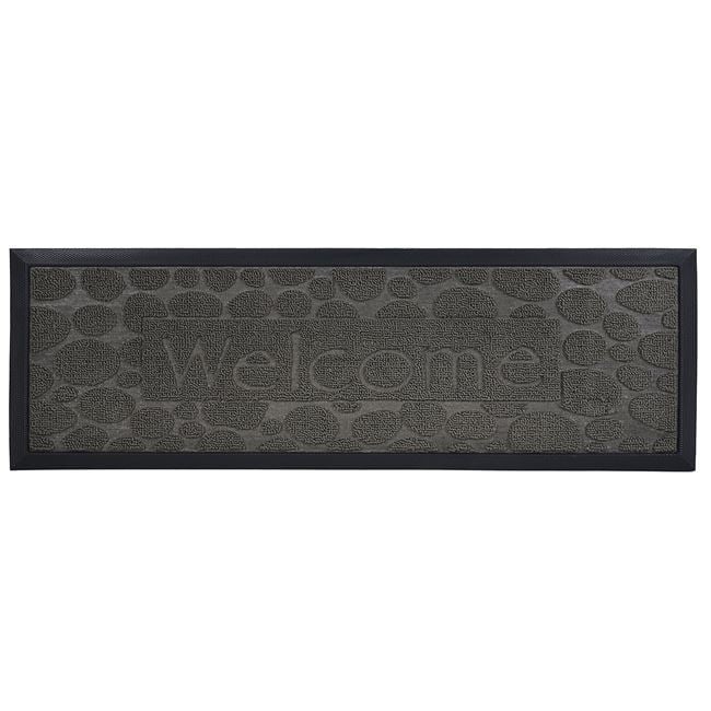 Black Step szőnyeg "Welcome" üzenettel, 75x25cm